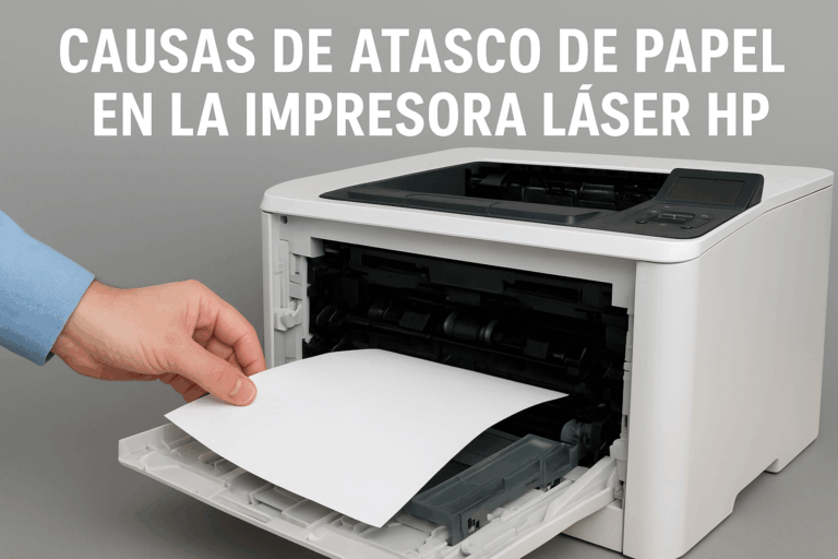 Lee más sobre el artículo Causas de atasco de papel en la impresora láser HP: guía completa para identificar y prevenir el problema
